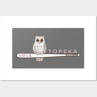 Historic Topeka Owls Minor League Baseball 1939 Posters and Art